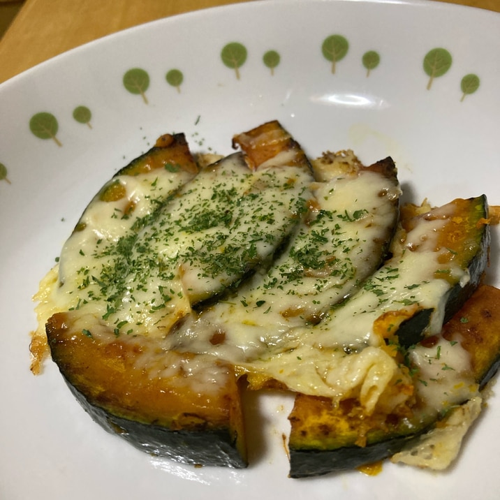 焼きかぼちゃのチーズがけ